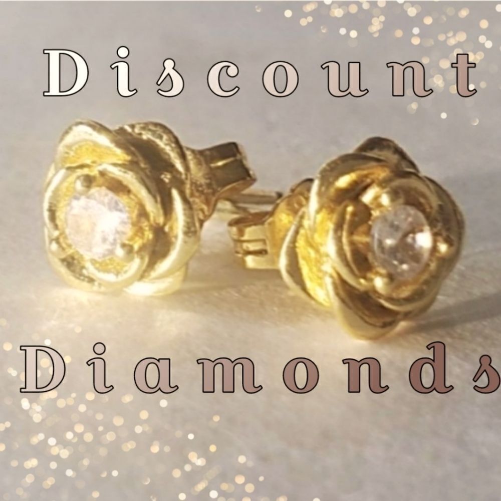 Daint 18K Gold Over Silver 1/3 Ct. Sapphire 8mm Flower Stud Earrings